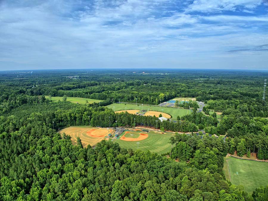 North Carolina's Granville County aerial shot